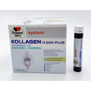 (回購第一名)多寶雙心Doppelherz 愛關素 膠原蛋白飲 葡萄糖胺 System Kollagen Plus 30支