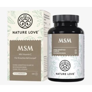 極推 骨膠原 軟骨素 膠原蛋白 180顆裝 MSM Nature Love Tabletten