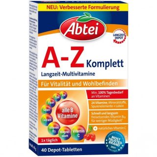 Abtei 綜合維他命A-Z 完整長期復合維生素 40 粒