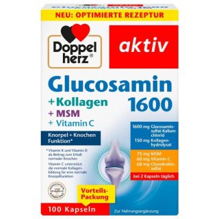 多寶雙心Doppelherz Gelenk 1650 100粒 高單位護關節+MSM+維生素C+膠原蛋白膠囊