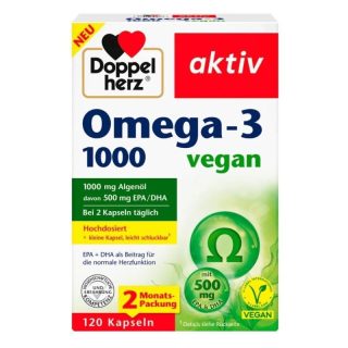 多寶雙心 德國順心魚油 Omega-3 1000mg 120顆 2個月份